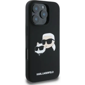 Buy Case Karl Lagerfeld KLHMP16LSKCHPPLK Apple iPhone 16 Pro hardcase Silicone Double Heads Print MagSafe black - KLD2154 - {ean13} - Home Screen Store Europe