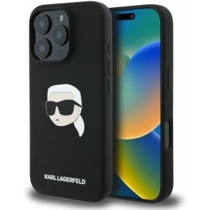 Kup Etui Karl Lagerfeld KLHMP16LSKHPPLK Apple iPhone 16 Pro hardcase Silicone Karl Head Print MagSafe czarny - KLD2156 - {ean13} - Sklep Home Screen