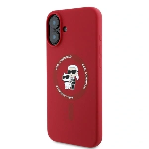 Buy Case Karl Lagerfeld KLHMP16MSCMKCRHR Apple iPhone 16 Plus hardcase Silicone Karl&Choupette Heads Ring MagSafe red - KLD2157 - {ean13} - Home Screen Store Europe