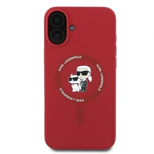 Kup Případ Karl Lagerfeld KLHMP16MSCMKCRHR Apple iPhone 16 Plus tvrdý obal Silikon Karl&Choupette Heads Ring MagSafe červený - KLD2157 - {ean13} - Sklep Home Screen