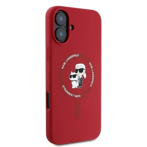 Buy Case Karl Lagerfeld KLHMP16MSCMKCRHR Apple iPhone 16 Plus hardcase Silicone Karl&Choupette Heads Ring MagSafe red - KLD2157 - {ean13} - Home Screen Store Europe