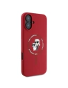Kup Caz Karl Lagerfeld KLHMP16MSCMKCRHR Apple iPhone 16 Plus hardcase Silicon Karl&Choupette Heads Ring MagSafe roșu - KLD2157 - {ean13} - Sklep Home Screen