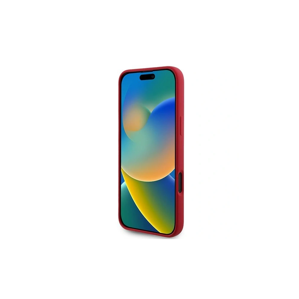 Etui Karl Lagerfeld KLHMP16MSCMKCRHR Apple iPhone 16 Plus hardcase Silicone Karl&Choupette Heads Ring MagSafe czerwony