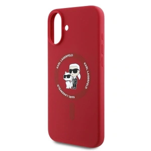 Buy Case Karl Lagerfeld KLHMP16MSCMKCRHR Apple iPhone 16 Plus hardcase Silicone Karl&Choupette Heads Ring MagSafe red - KLD2157 - {ean13} - Home Screen Store Europe