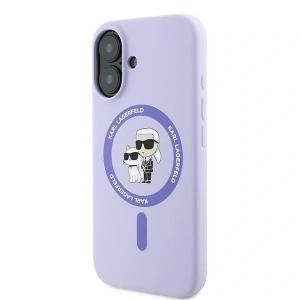 Kup Caz Karl Lagerfeld KLHMP16MSCMKCRHU Apple iPhone 16 Plus hardcase Silicon Karl&Choupette Heads Ring MagSafe mov - KLD2158 - {ean13} - Sklep Home Screen