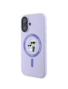 Kup Fall Karl Lagerfeld KLHMP16MSCMKCRHU Apple iPhone 16 Plus Hardcase Silikon Karl&Choupette Köpfe Ring MagSafe lila - KLD2158 - {ean13} - Sklep Home Screen