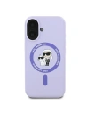 Kup Fall Karl Lagerfeld KLHMP16MSCMKCRHU Apple iPhone 16 Plus Hardcase Silikon Karl&Choupette Köpfe Ring MagSafe lila - KLD2158 - {ean13} - Sklep Home Screen
