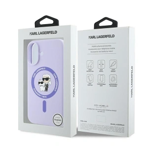 Kup Caz Karl Lagerfeld KLHMP16MSCMKCRHU Apple iPhone 16 Plus hardcase Silicon Karl&Choupette Heads Ring MagSafe mov - KLD2158 - {ean13} - Sklep Home Screen