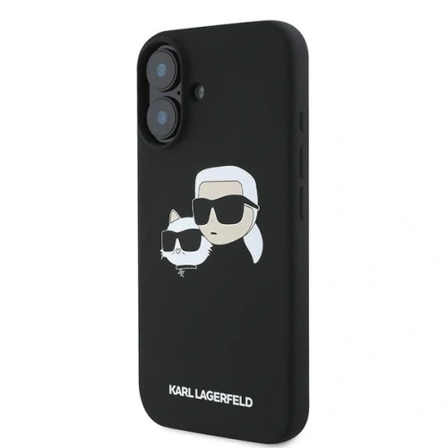 Kup Eset Karl Lagerfeld KLHMP16MSKCHPPLK Apple iPhone 16 Plus kemény tok Szilikon Dupla Fej Nyomtatás MagSafe fekete - KLD2159 - {ean13} - Sklep Home Screen