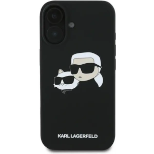 Kup Případ Karl Lagerfeld KLHMP16MSKCHPPLK Apple iPhone 16 Plus hardcase silikonový obal s potiskem Double Heads MagSafe černý - KLD2159 - {ean13} - Sklep Home Screen