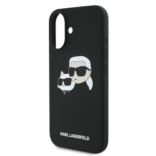 Kup Eset Karl Lagerfeld KLHMP16MSKCHPPLK Apple iPhone 16 Plus kemény tok Szilikon Dupla Fej Nyomtatás MagSafe fekete - KLD2159 - {ean13} - Sklep Home Screen