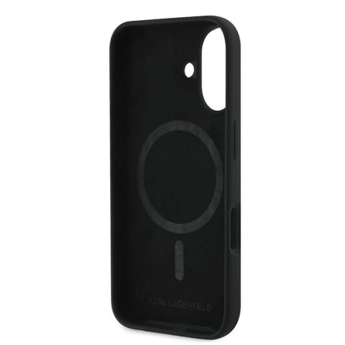 Kup Caz Karl Lagerfeld KLHMP16MSKCHPPLK hardcase pentru Apple iPhone 16 Plus din silicon cu imprimeu Double Heads MagSafe negru - KLD2159 - {ean13} - Sklep Home Screen