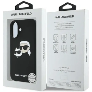 Kup Případ Karl Lagerfeld KLHMP16MSKCHPPLK Apple iPhone 16 Plus hardcase silikonový obal s potiskem Double Heads MagSafe černý - KLD2159 - {ean13} - Sklep Home Screen