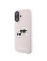 Kup Caz Karl Lagerfeld KLHMP16MSKCHPPLP Apple iPhone 16 Plus hardcase Siliconă Imprimare Double Heads MagSafe roz - KLD2160 - {ean13} - Sklep Home Screen