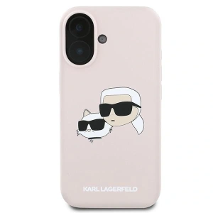 Kup Caz Karl Lagerfeld KLHMP16MSKCHPPLP Apple iPhone 16 Plus hardcase Siliconă Imprimare Double Heads MagSafe roz - KLD2160 - {ean13} - Sklep Home Screen