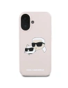 Kup Caz Karl Lagerfeld KLHMP16MSKCHPPLP Apple iPhone 16 Plus hardcase Siliconă Imprimare Double Heads MagSafe roz - KLD2160 - {ean13} - Sklep Home Screen