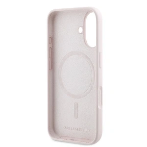 Kup Případ Karl Lagerfeld KLHMP16MSKCHPPLP Apple iPhone 16 Plus tvrdý obal Silikonový potisk s dvojheadem MagSafe růžový - KLD2160 - {ean13} - Sklep Home Screen