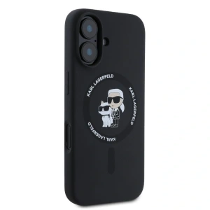 Kup Etui Karl Lagerfeld KLHMP16SSCMKCRHK Apple iPhone 16 hardcase Silicone Karl&Choupette Heads Ring MagSafe czarny - KLD2162 - {ean13} - Sklep Home Screen