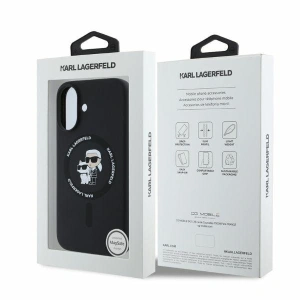 Kup Etui Karl Lagerfeld KLHMP16SSCMKCRHK Apple iPhone 16 hardcase Silicone Karl&Choupette Heads Ring MagSafe czarny - KLD2162 - {ean13} - Sklep Home Screen