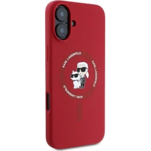 Kup Etui Karl Lagerfeld KLHMP16SSCMKCRHR Apple iPhone 16 hardcase Silicone Karl&Choupette Heads Ring MagSafe czerwony - KLD2163 - {ean13} - Sklep Home Screen