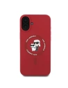 Buy Case Karl Lagerfeld KLHMP16SSCMKCRHR Apple iPhone 16 hardcase Silicone Karl&Choupette Heads Ring MagSafe red - KLD2163 - {ean13} - Home Screen Store Europe