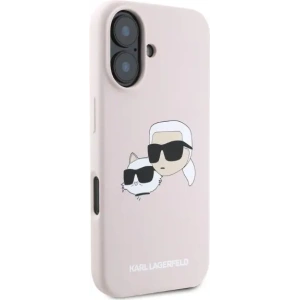 Kup Etui Karl Lagerfeld KLHMP16SSKCHPPLP Apple iPhone 16 hardcase Silicone Double Heads Print MagSafe różowy - KLD2164 - {ean13} - Sklep Home Screen