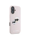 Buy Case Karl Lagerfeld KLHMP16SSKCHPPLP Apple iPhone 16 hardcase Silicone Double Heads Print MagSafe pink - KLD2164 - {ean13} - Home Screen Store Europe