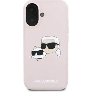 Kup Etui Karl Lagerfeld KLHMP16SSKCHPPLP Apple iPhone 16 hardcase Silicone Double Heads Print MagSafe różowy - KLD2164 - {ean13} - Sklep Home Screen
