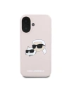 Kup Caz Karl Lagerfeld KLHMP16SSKCHPPLP pentru Apple iPhone 16 hardcase Silicon cu imprimeu Double Heads MagSafe roz - KLD2164 - {ean13} - Sklep Home Screen