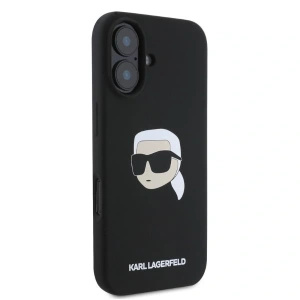 Kup Etui Karl Lagerfeld KLHMP16SSKHPPLK Apple iPhone 16 hardcase Silicone Karl Head Print MagSafe czarny - KLD2165 - {ean13} - Sklep Home Screen