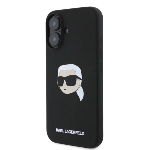 Kup Etui Karl Lagerfeld KLHMP16SSKHPPLK Apple iPhone 16 hardcase Silicone Karl Head Print MagSafe czarny - KLD2165 - {ean13} - Sklep Home Screen
