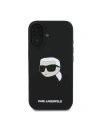Kup Eset Karl Lagerfeld KLHMP16SSKHPPLK Apple iPhone 16 kemény tok Szilikon Karl Fej Nyomtatás MagSafe fekete - KLD2165 - {ean13} - Sklep Home Screen