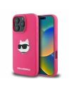 Case Karl Lagerfeld KLHMP16XSCHPPLF Apple iPhone 16 Pro Max hardcase Silicone Choupette Head Print MagSafe fuchsia - iPhone 16 Pro Max - Karl Lagerfeld
