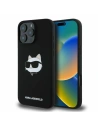 Buy Case Karl Lagerfeld KLHMP16XSCHPPLK Apple iPhone 16 Pro Max hardcase Silicone Choupette Head Print MagSafe black - KLD2167 - {ean13} - Home Screen Store Europe
