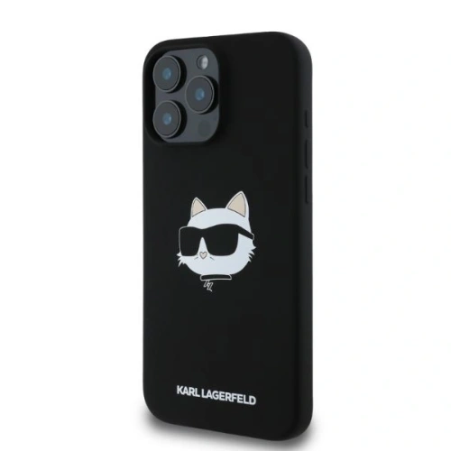 Kup Etui Karl Lagerfeld KLHMP16XSCHPPLK Apple iPhone 16 Pro Max hardcase Silicone Choupette Head Print MagSafe czarny - KLD2167 - {ean13} - Sklep Home Screen