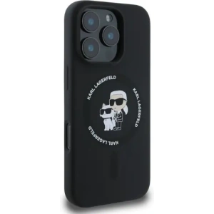 Kup Etui Karl Lagerfeld KLHMP16XSCMKCRHK Apple iPhone 16 Pro Max hardcase Silicone Karl&Choupette Heads Ring MagSafe czarny - KLD2168 - {ean13} - Sklep Home Screen