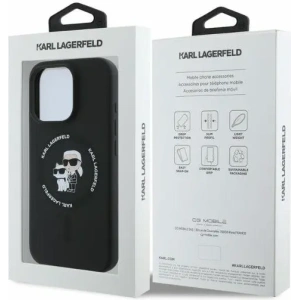 Kup Etui Karl Lagerfeld KLHMP16XSCMKCRHK Apple iPhone 16 Pro Max hardcase Silicone Karl&Choupette Heads Ring MagSafe czarny - KLD2168 - {ean13} - Sklep Home Screen