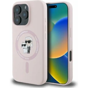 Kup Etui Karl Lagerfeld KLHMP16XSCMKCRHP Apple iPhone 16 Pro Max hardcase Silicone Karl&Choupette Heads Ring MagSafe różowy - KLD2169 - {ean13} - Sklep Home Screen