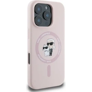 Kup Etui Karl Lagerfeld KLHMP16XSCMKCRHP Apple iPhone 16 Pro Max hardcase Silicone Karl&Choupette Heads Ring MagSafe różowy - KLD2169 - {ean13} - Sklep Home Screen