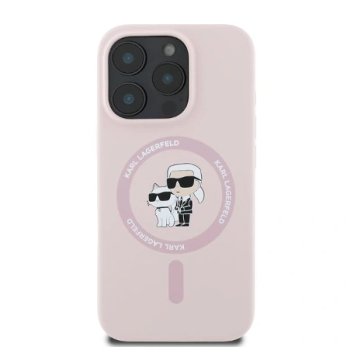 Kup Etui Karl Lagerfeld KLHMP16XSCMKCRHP Apple iPhone 16 Pro Max hardcase Silicone Karl&Choupette Heads Ring MagSafe różowy - KLD2169 - {ean13} - Sklep Home Screen