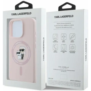 Kup Fall Karl Lagerfeld KLHMP16XSCMKCRHP Apple iPhone 16 Pro Max Hartschale Silikon Karl&Choupette Köpfe Ring MagSafe pink - KLD2169 - {ean13} - Sklep Home Screen