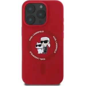 Kup Eset Karl Lagerfeld KLHMP16XSCMKCRHR Apple iPhone 16 Pro Max kemény tok Szilikon Karl&Choupette Fejek Gyűrű MagSafe piros - KLD21670 - {ean13} - Sklep Home Screen