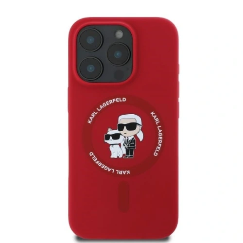 Kup Etui Karl Lagerfeld KLHMP16XSCMKCRHR Apple iPhone 16 Pro Max hardcase Silicone Karl&Choupette Heads Ring MagSafe czerwony - KLD21670 - {ean13} - Sklep Home Screen