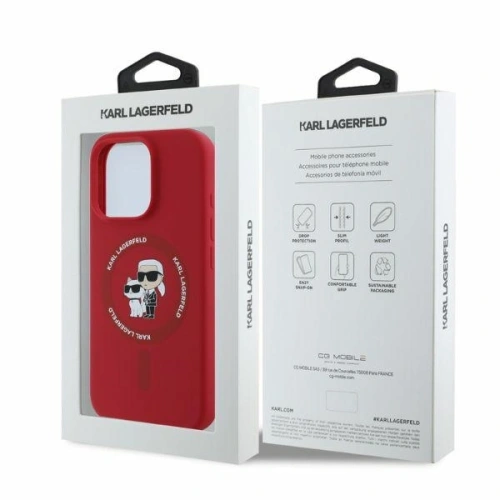 Kup Etui Karl Lagerfeld KLHMP16XSCMKCRHR Apple iPhone 16 Pro Max hardcase Silicone Karl&Choupette Heads Ring MagSafe czerwony - KLD21670 - {ean13} - Sklep Home Screen