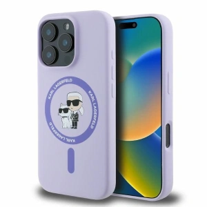 Kup Případ Karl Lagerfeld KLHMP16XSCMKCRHU Apple iPhone 16 Pro Max tvrdý obal silikonový Karl&Choupette Heads Ring MagSafe fialový - KLD21671 - {ean13} - Sklep Home Screen