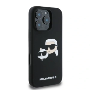 Kup Etui Karl Lagerfeld KLHMP16XSKCHPPLK Apple iPhone 16 Pro Max hardcase Silicone Double Heads Print MagSafe czarny - KLD21672 - {ean13} - Sklep Home Screen