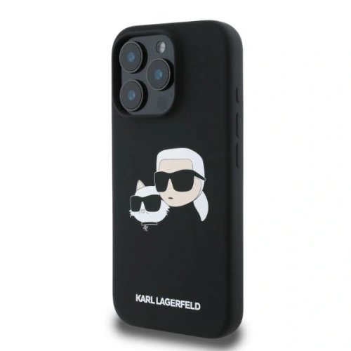 Kup Případ Karl Lagerfeld KLHMP16XSKCHPPLK Apple iPhone 16 Pro Max tvrdý obal Silikonový dvouhlavý tisk MagSafe černý - KLD21672 - {ean13} - Sklep Home Screen