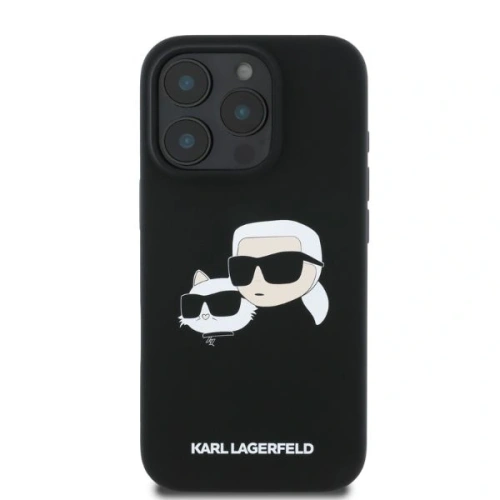 Kup Případ Karl Lagerfeld KLHMP16XSKCHPPLK Apple iPhone 16 Pro Max tvrdý obal Silikonový dvouhlavý tisk MagSafe černý - KLD21672 - {ean13} - Sklep Home Screen
