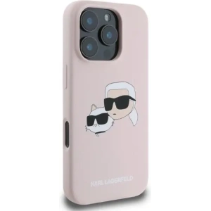 Kup Případ Karl Lagerfeld KLHMP16XSKCHPPLP Apple iPhone 16 Pro Max tvrdý kryt silikonový s potiskem dvojité hlavy MagSafe růžový - KLD21673 - {ean13} - Sklep Home Screen