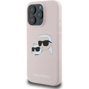 Kup Případ Karl Lagerfeld KLHMP16XSKCHPPLP Apple iPhone 16 Pro Max tvrdý kryt silikonový s potiskem dvojité hlavy MagSafe růžový - KLD21673 - {ean13} - Sklep Home Screen